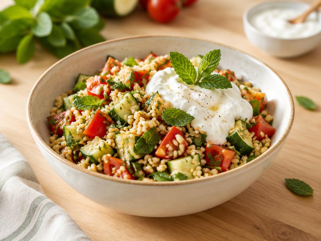 Bulgur-Minz-Salat mit Joghurt
