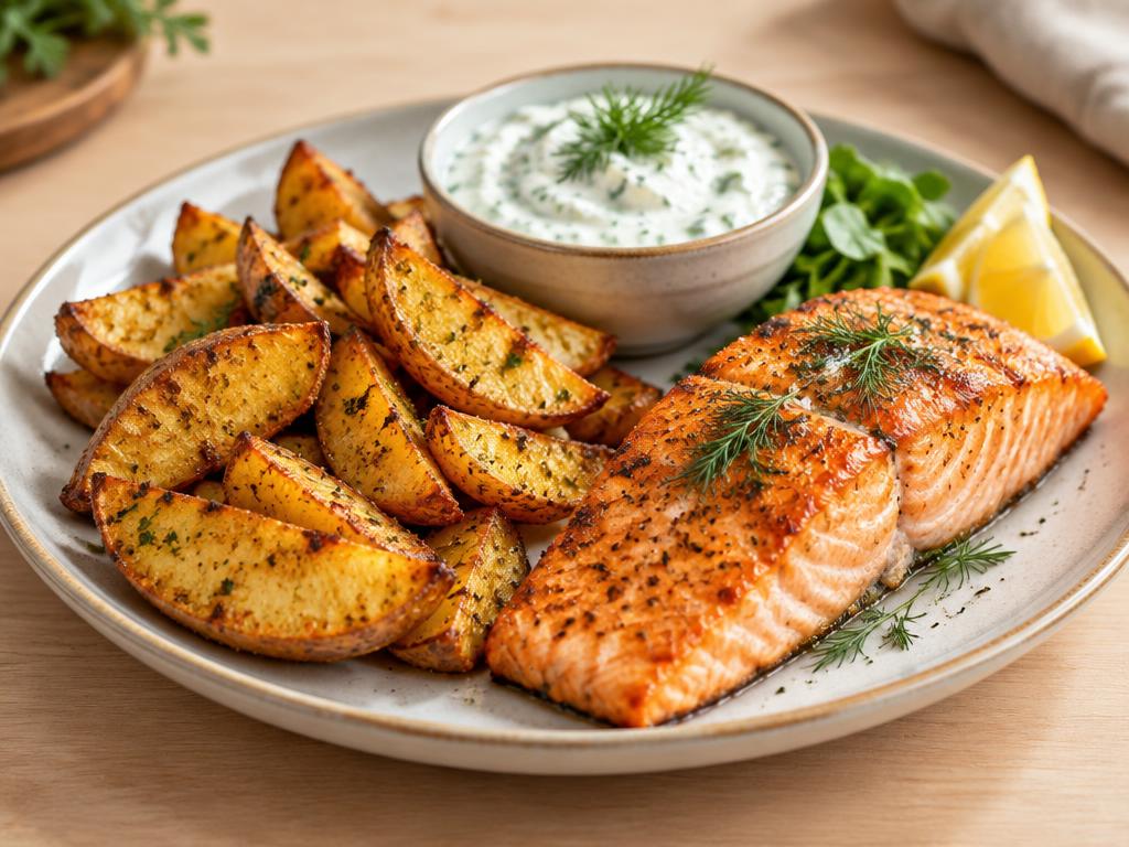 Ofenkartoffeln mit Lachs